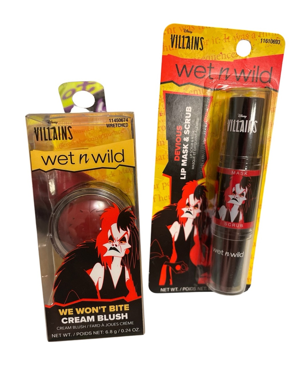 wet n wild Villains Devious Lip Mask & Scrub & We Won’t Bite Cream Blush Bundle